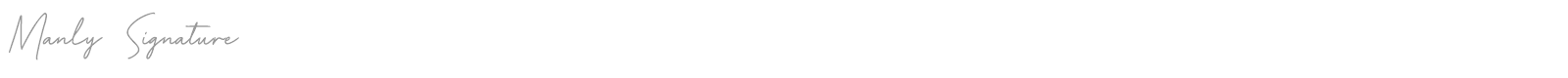 Manly Signature font preview